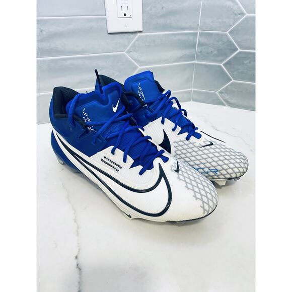 Nike Force Zoom Trout 8 Pro Baseball Cleats Shoes Mens 11.5 Blue White Molded - Picture 1 of 7
